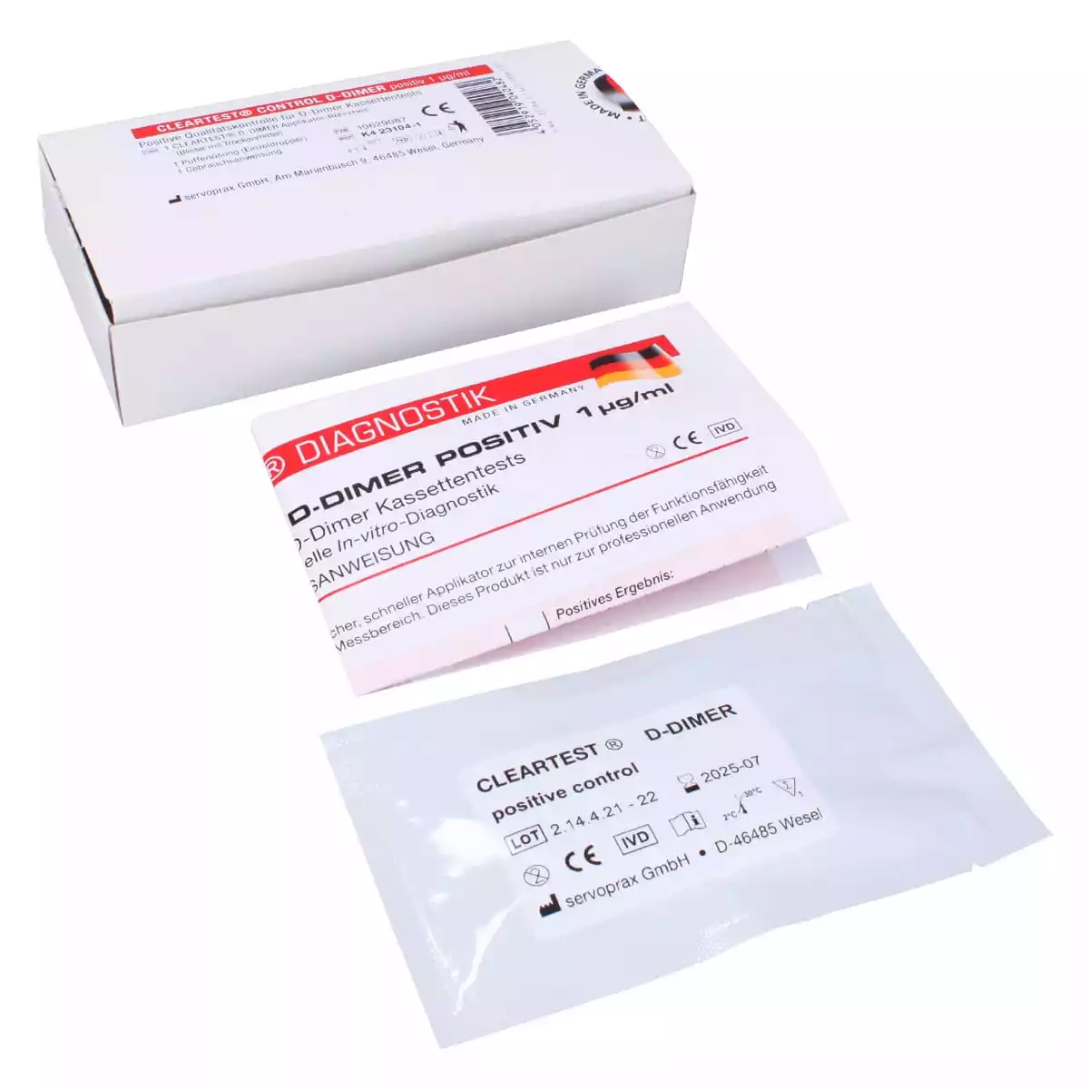  Cleartest D-Dimer control kit