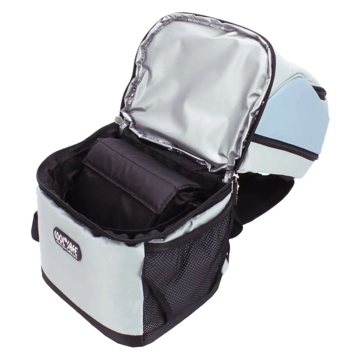 Backpack with integrated cooler bag Backpack with integrated cooler bag