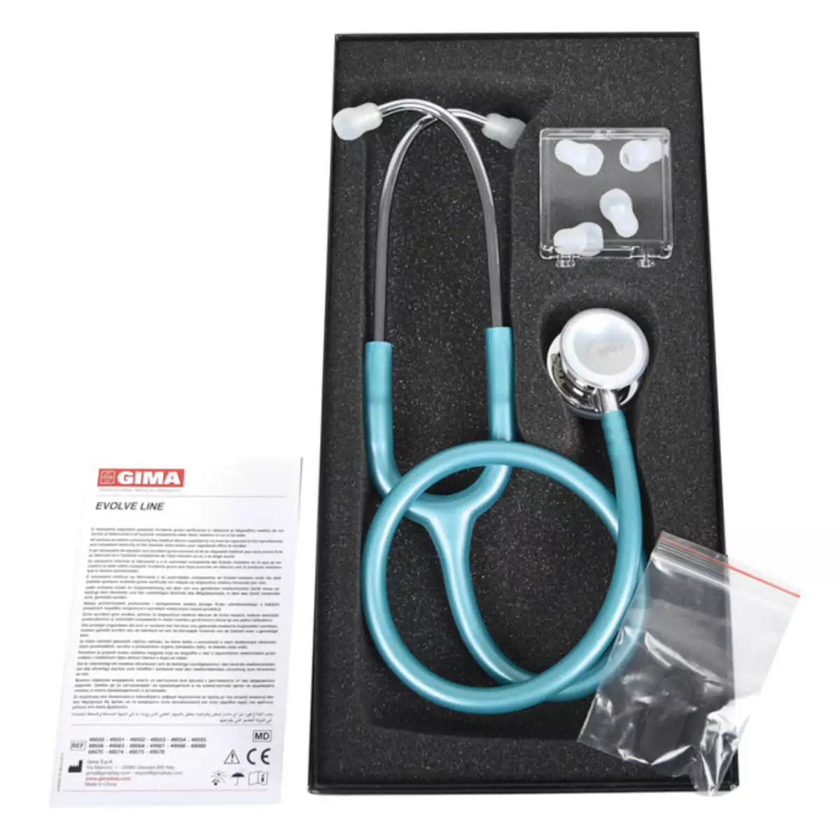  Evolve stethoscope with glitter tubing