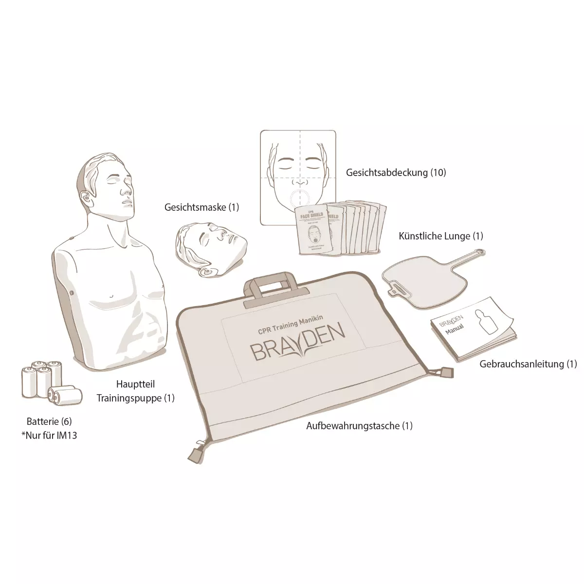  BRAYDEN CPR training manikin Advanced