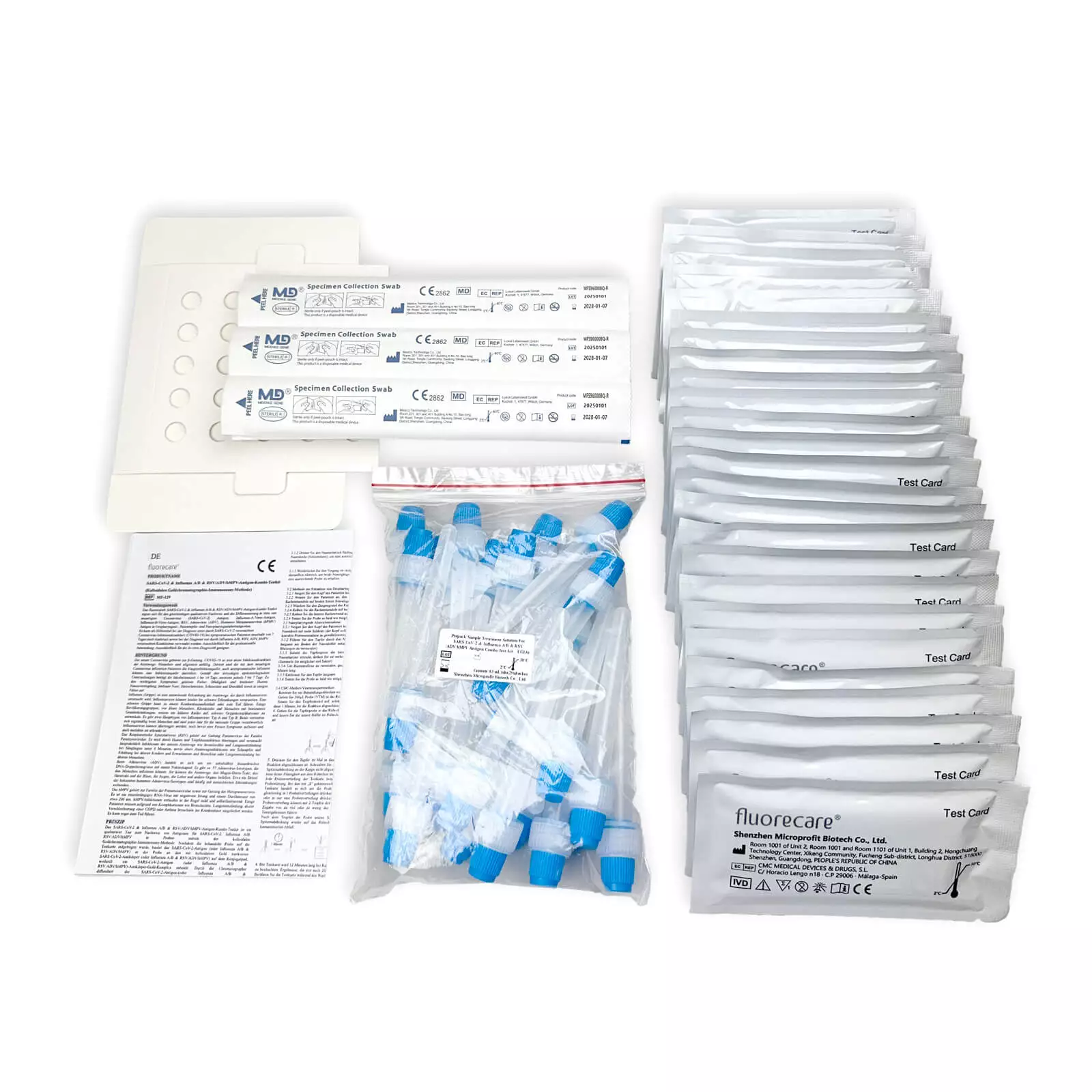  SARS-CoV-2, Influenza A/B, RSV, ADV, hMPV 6-in-1 professional rapid test 