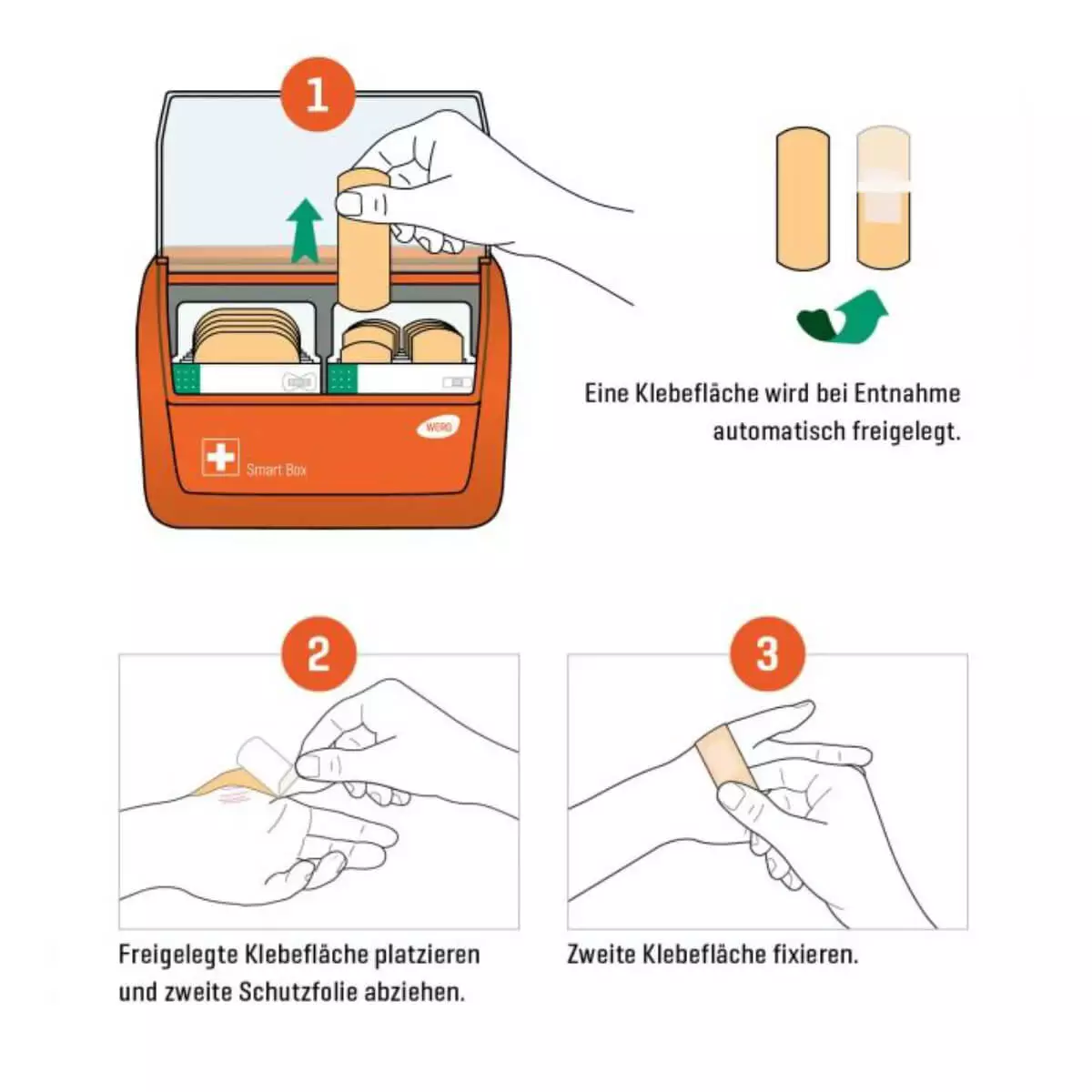  Smart Box pre-filled adhesive bandage dispenser