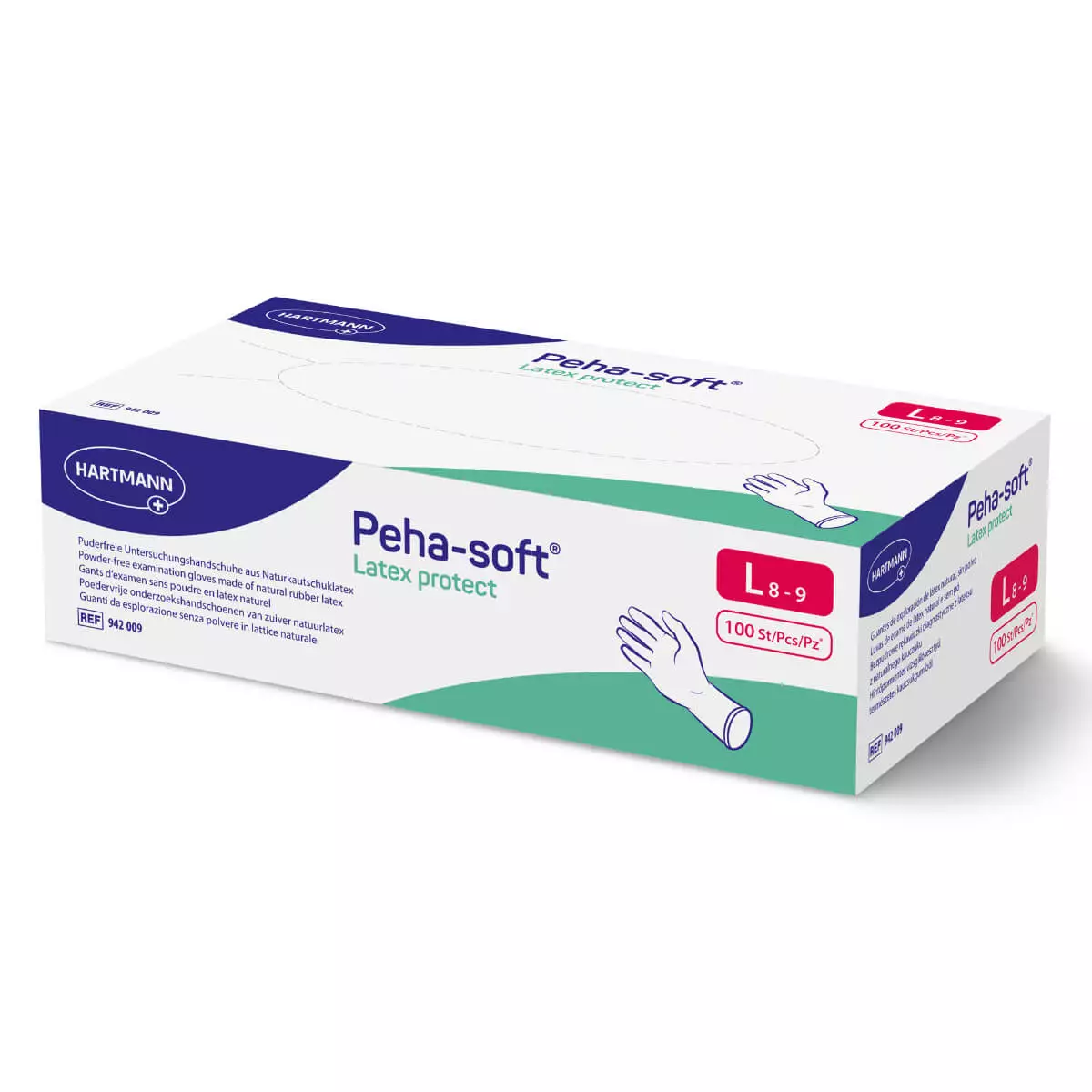  Peha-soft Latex protect examination gloves