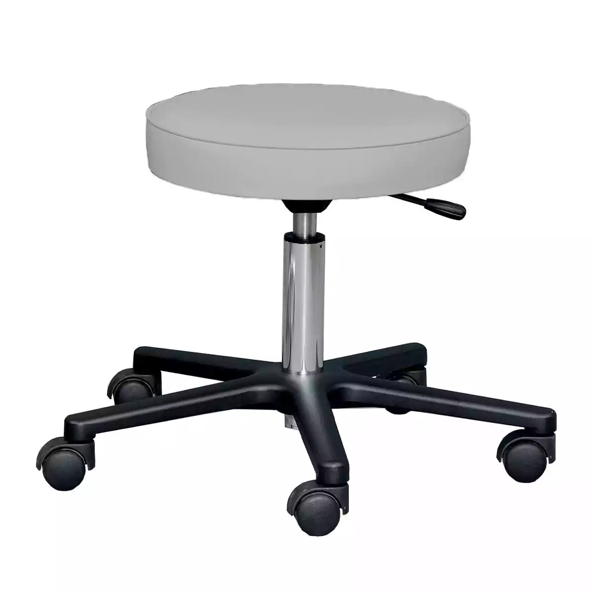  Swivel stool with black aluminum base