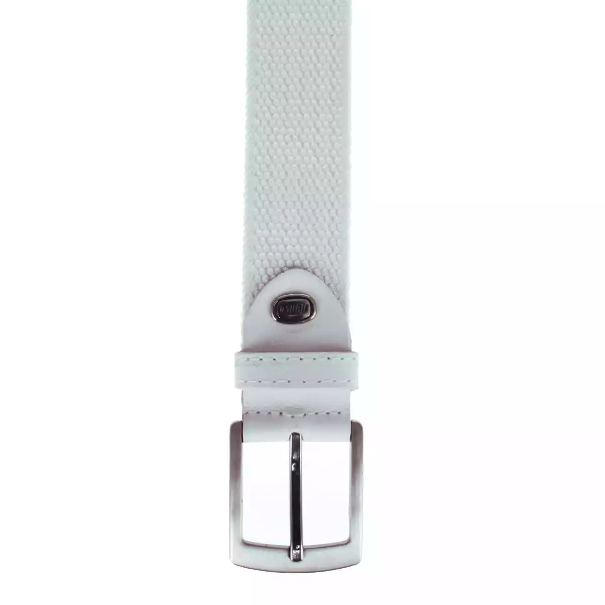 Elasticband belt with full-grain cowhide leather flaps