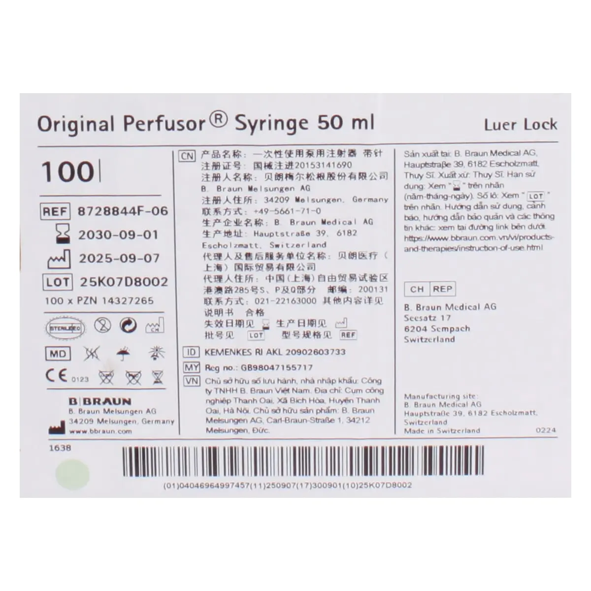 Original Perfusor syringes 50 ml Original Perfusor syringes 50 ml