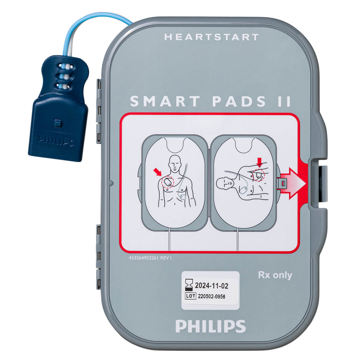 PHILIPS SMART Pad2 パッド2個バッテリ1個セット　AED Buy Philips SMART-Pads II Electrode Cartridge for FRx