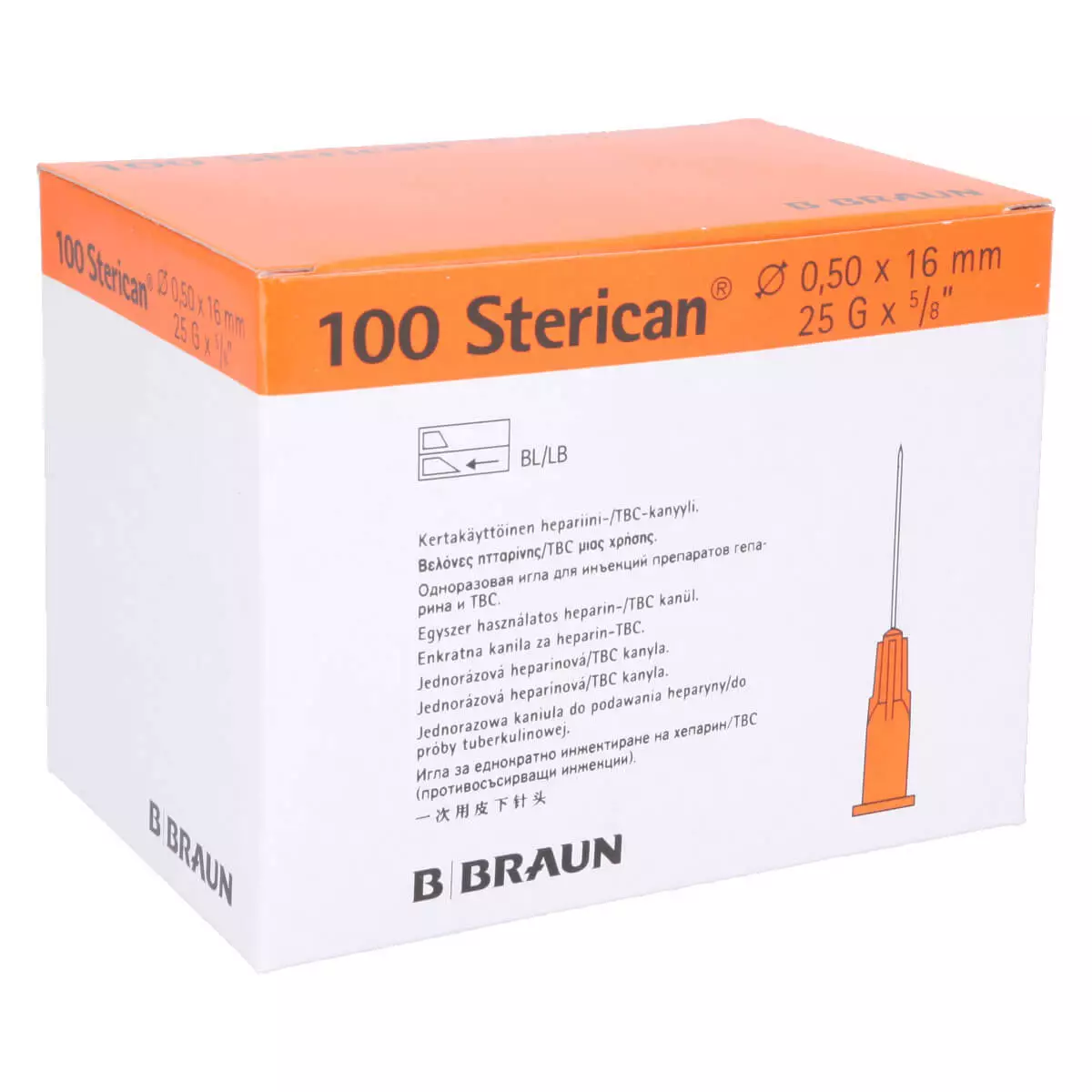  Sterican cannulas for heparin and tuberculin