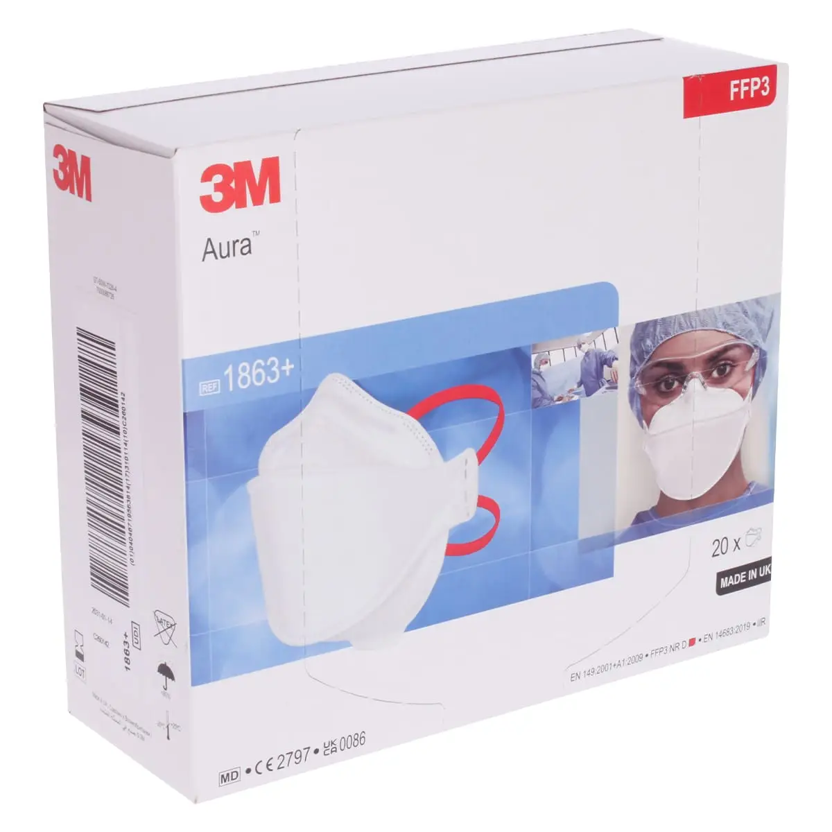  Respirator Aura FFP3 1863+