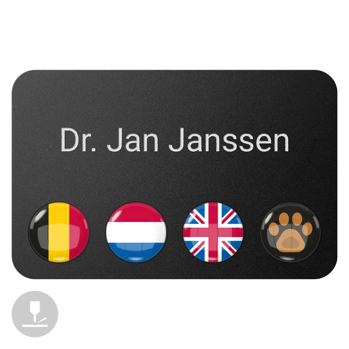 “DocTag” magnetic name tag “DocTag” magnetic name tag