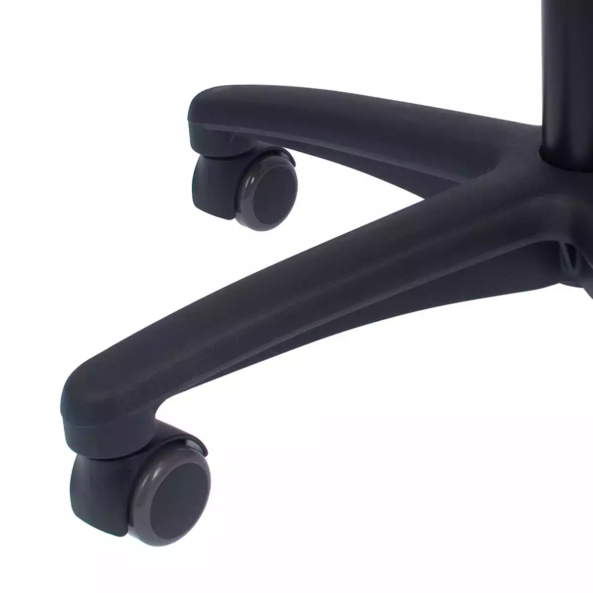  Swivel roll stool with plastic base
