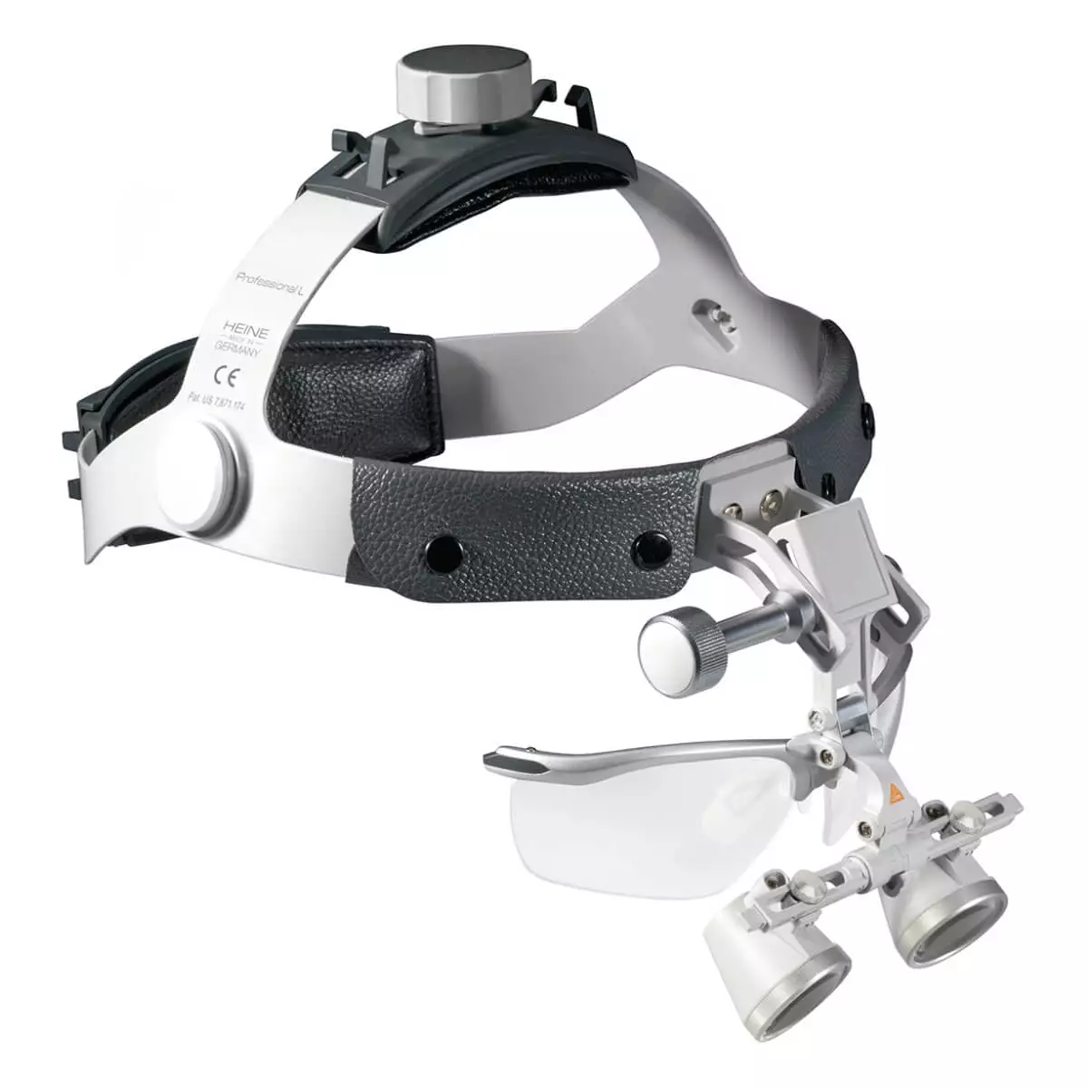  HEINE HR 2,5x High Resolution binocular loupes on Professional L headband