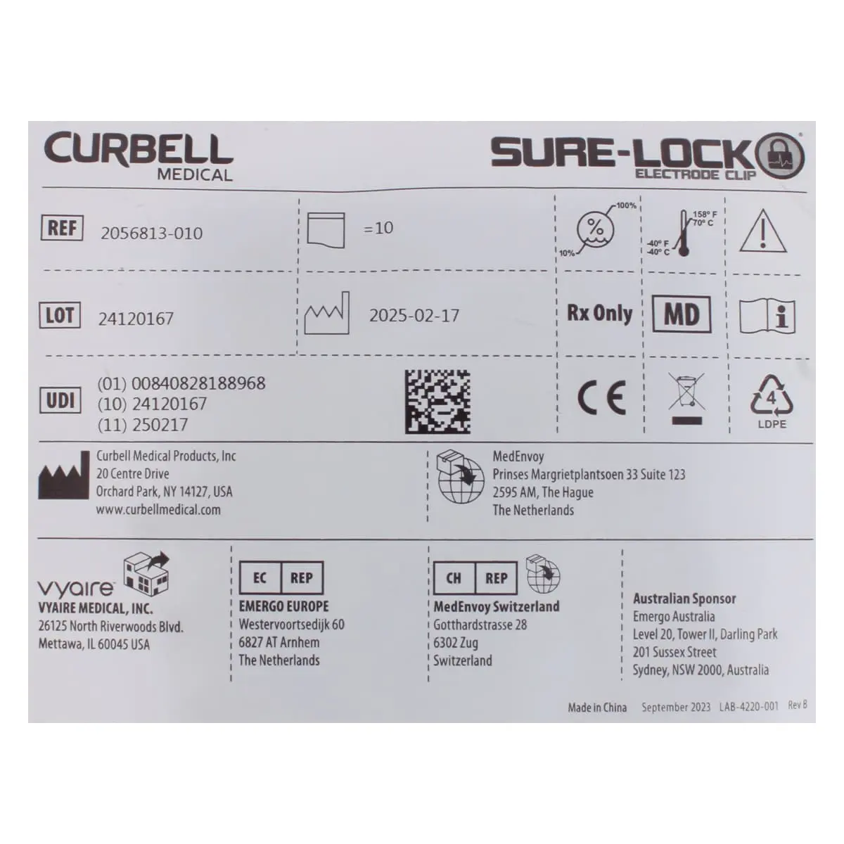  Sure-Lock ECG clips