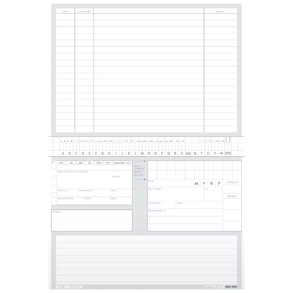  Alphasafe Index-Cards