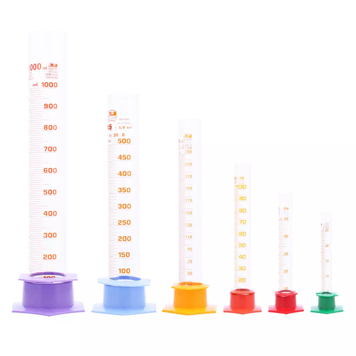  Glass measuring cylinder