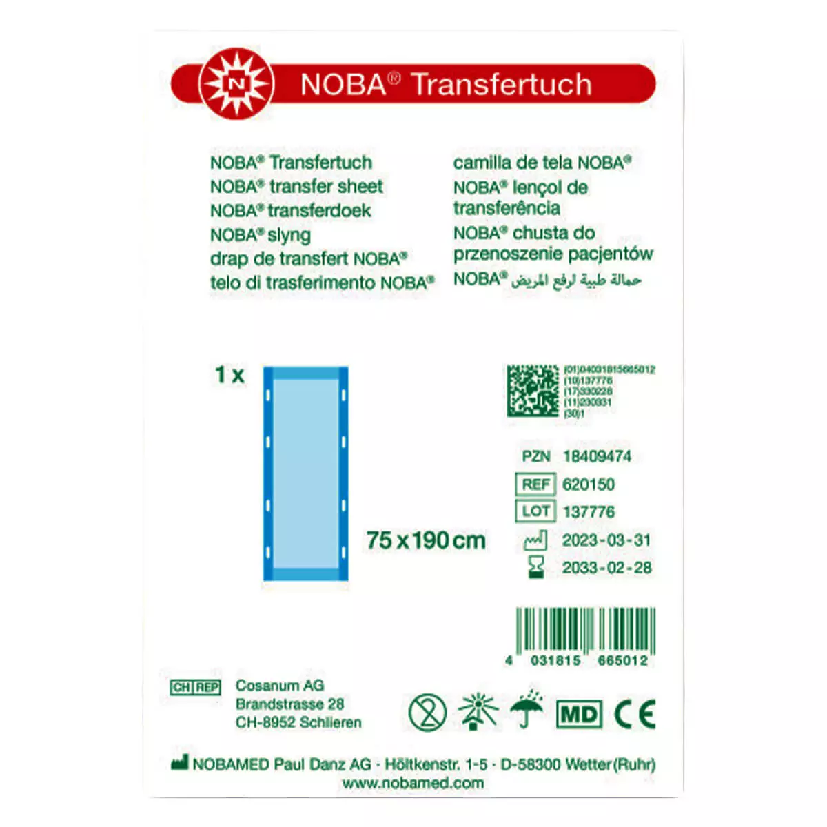  NOBA transfer sheet