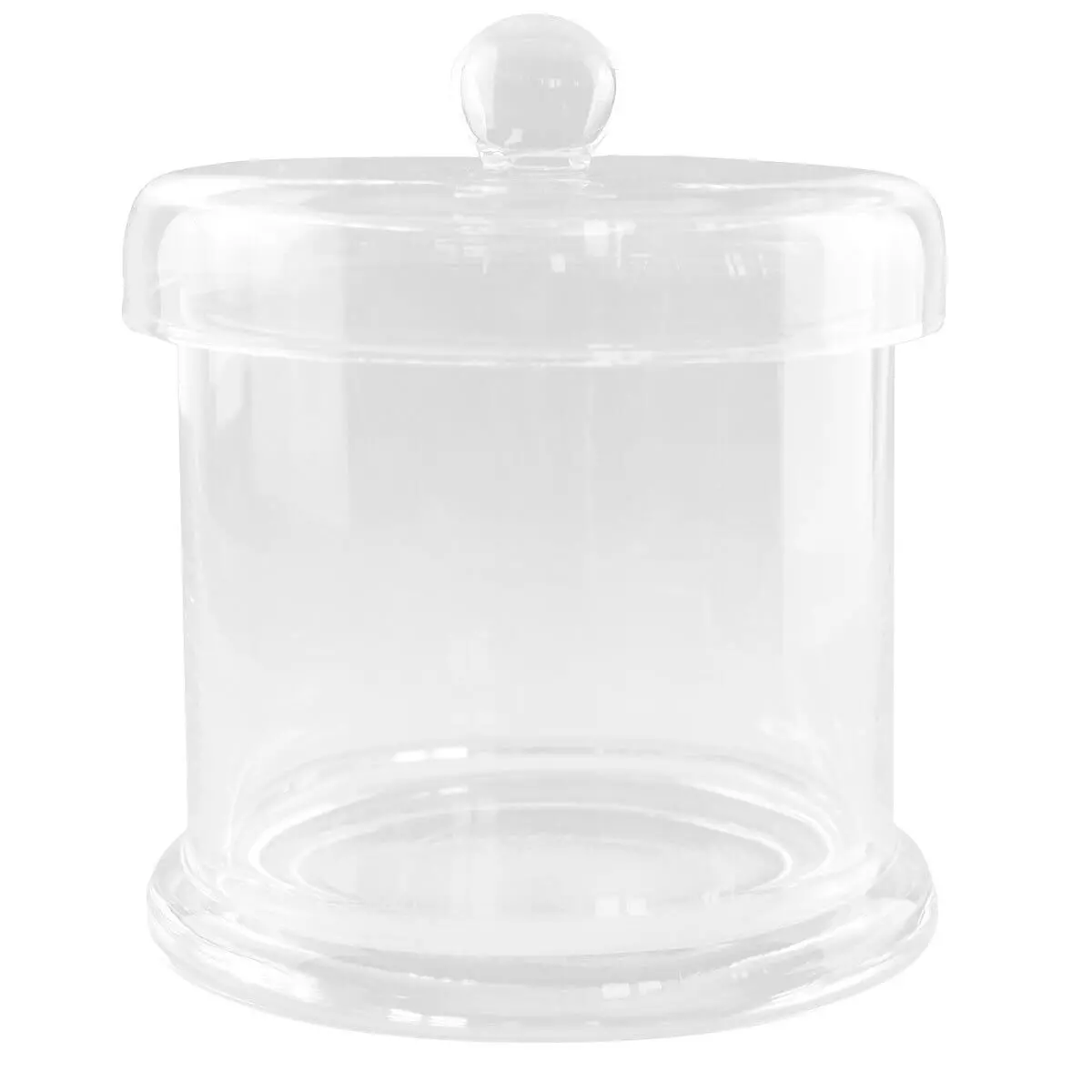  Glass cylinder with lid