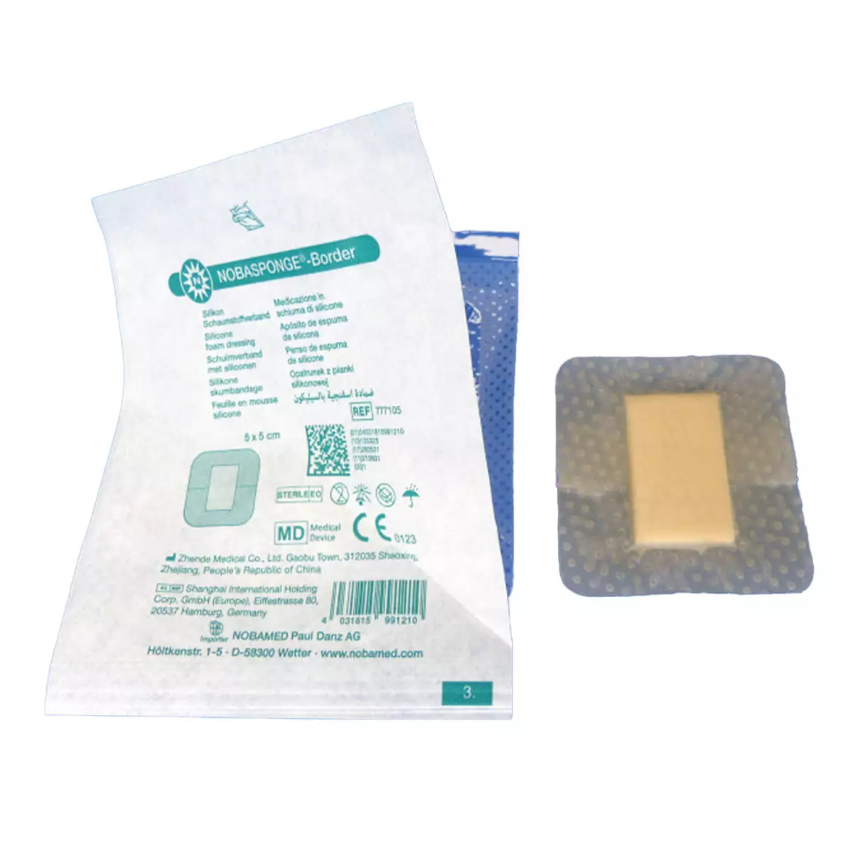  NOBASPONGE Border silicone foam dressing