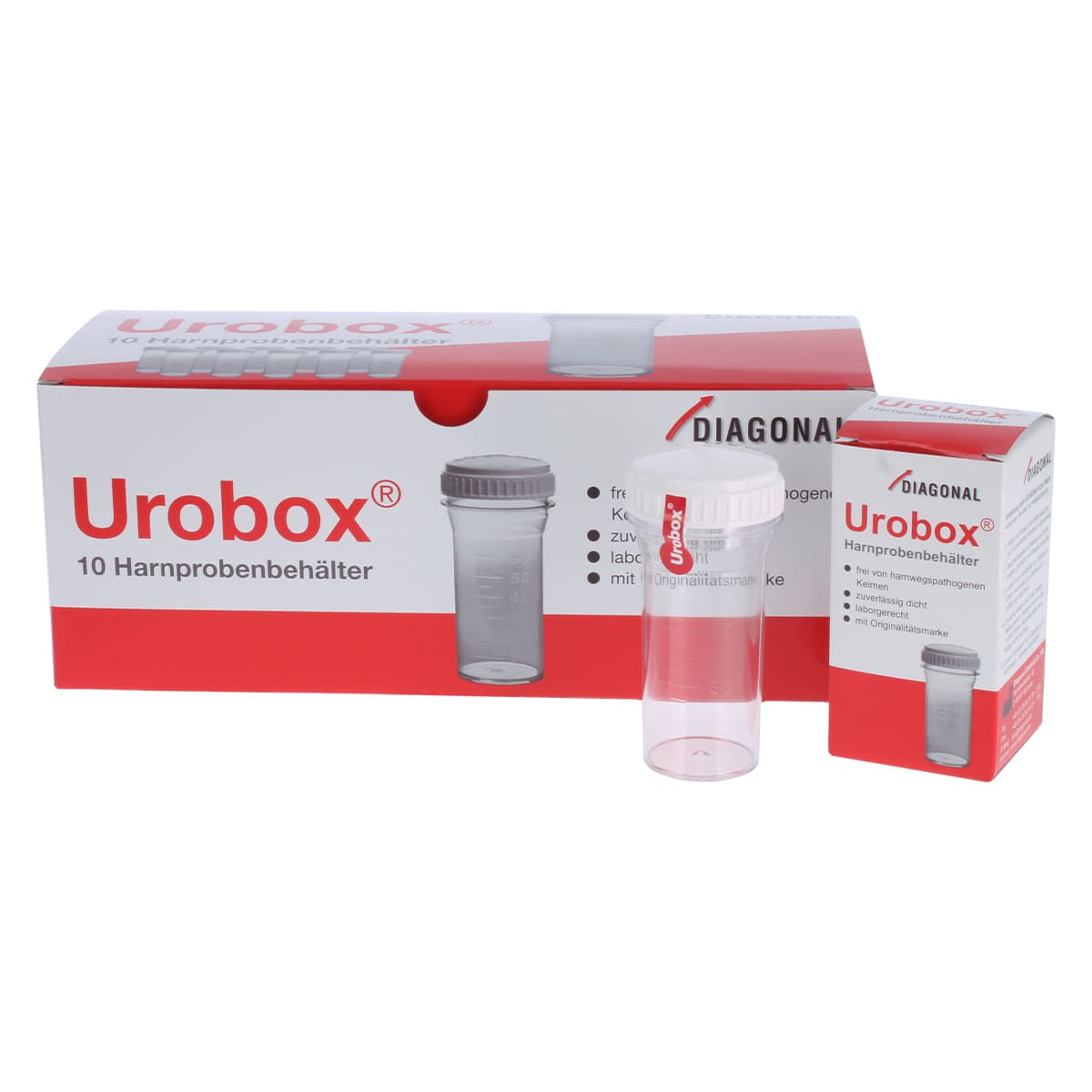 Buy Diagonal Urobox Urine-sample container online