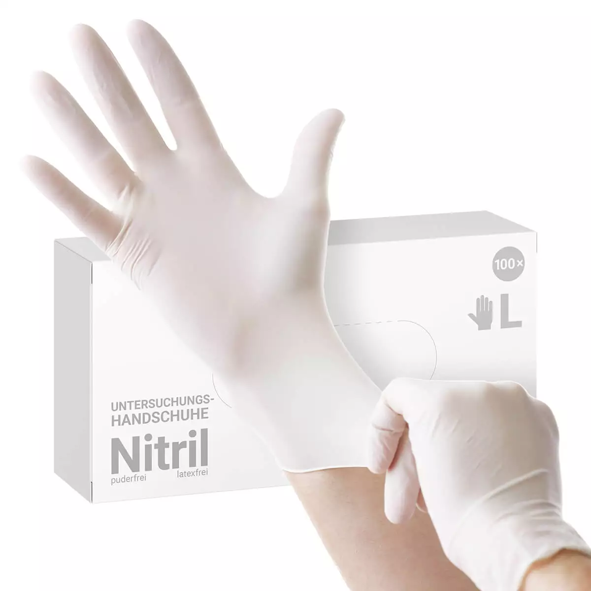  Powder-free nitrile gloves