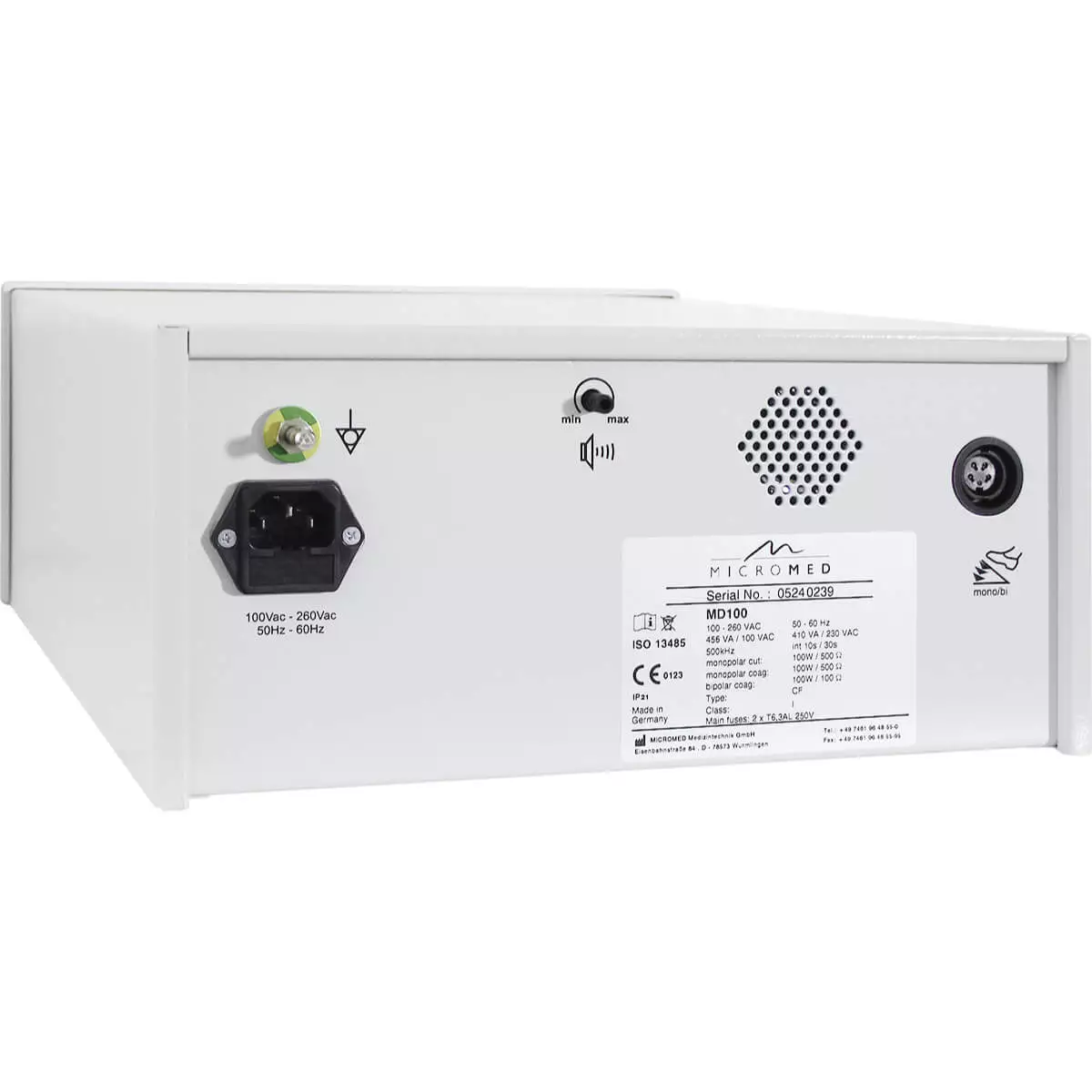  MD 100 HF electrosurgical unit