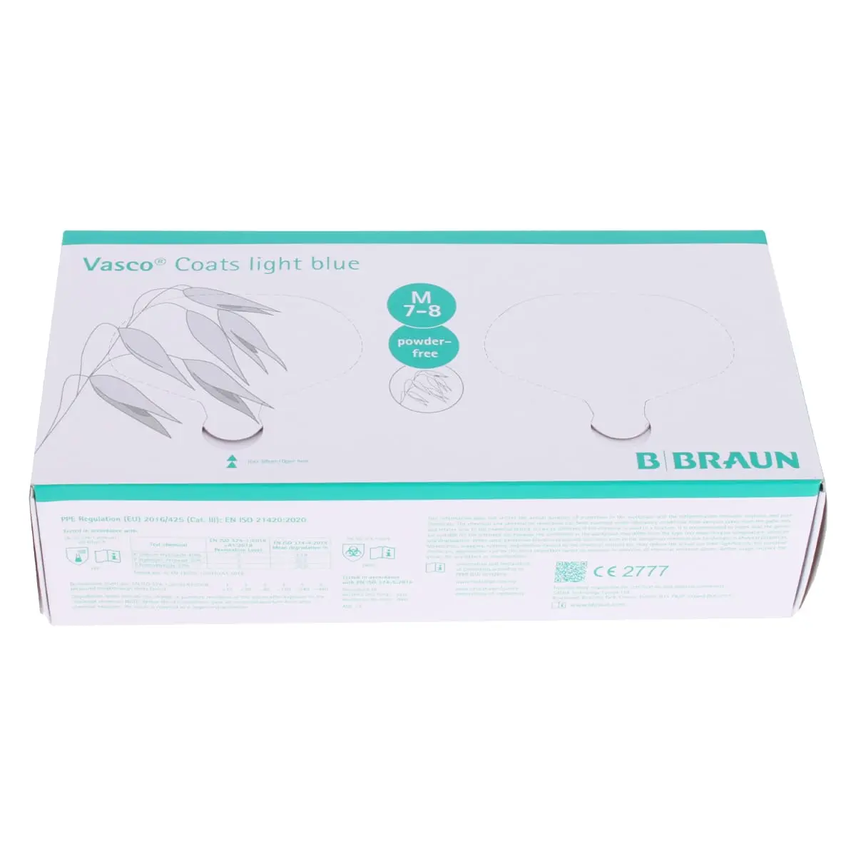 Vasco Coats light blue nitrile examination gloves Vasco Coats light blue nitrile examination gloves
