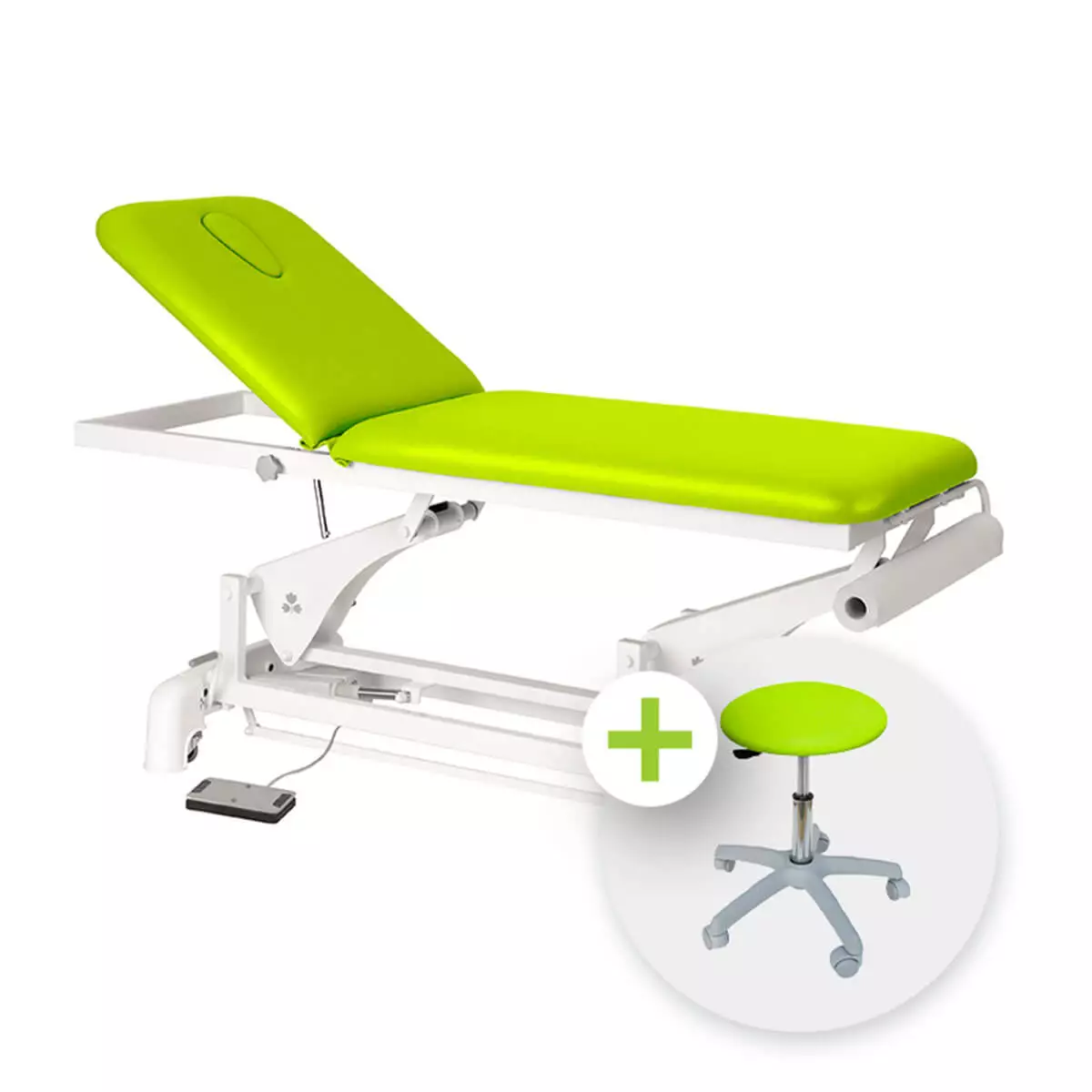  Height adjustable treatment table
