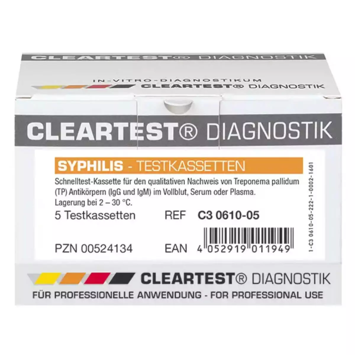  Cleartest syphilis cassette rapid test