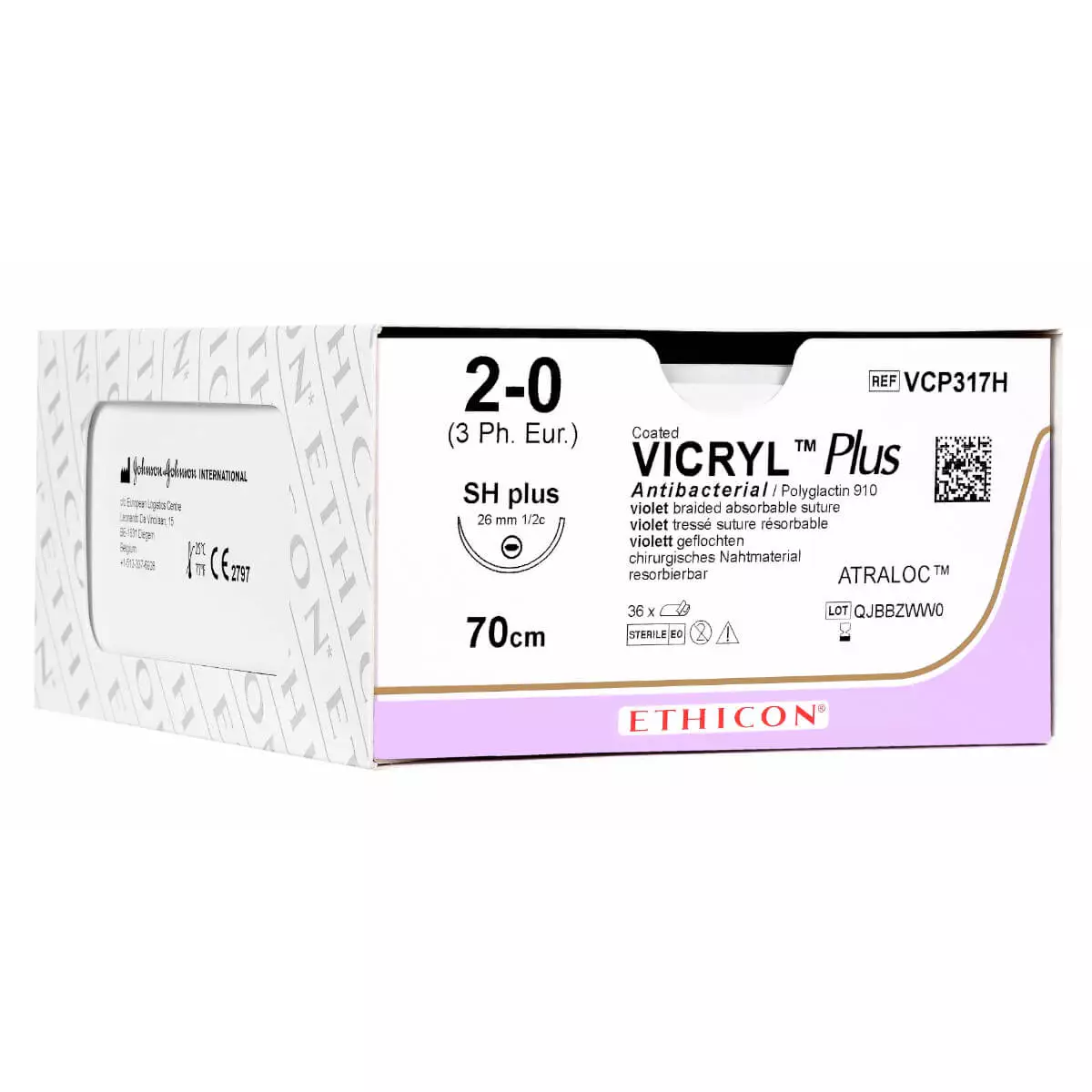  VICRYL Plus (Polyglactin 910) suture material