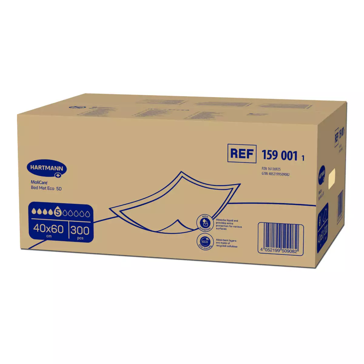 MoliCare Bed Mat Eco bed protection pads – 5‑drop absorbency MoliCare Bed Mat Eco bed protection pads – 5‑drop absorbency