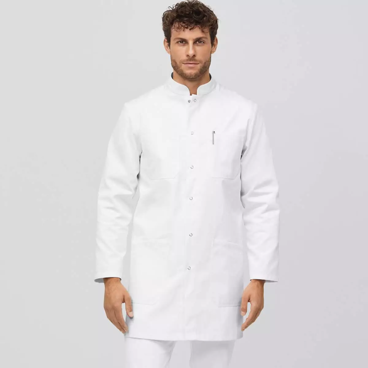  Men’s scrub/lab coat white