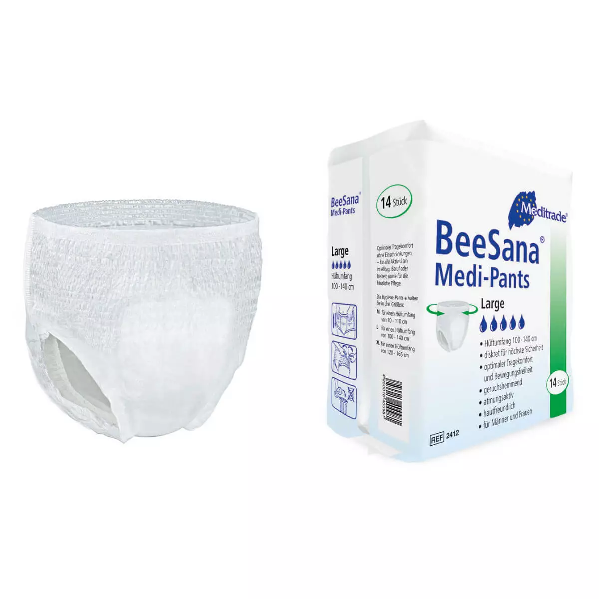  BeeSana Medi-Pants Incontinence briefs