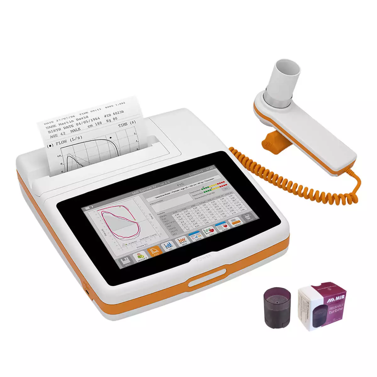  Spirolab touchscreen desk spirometer