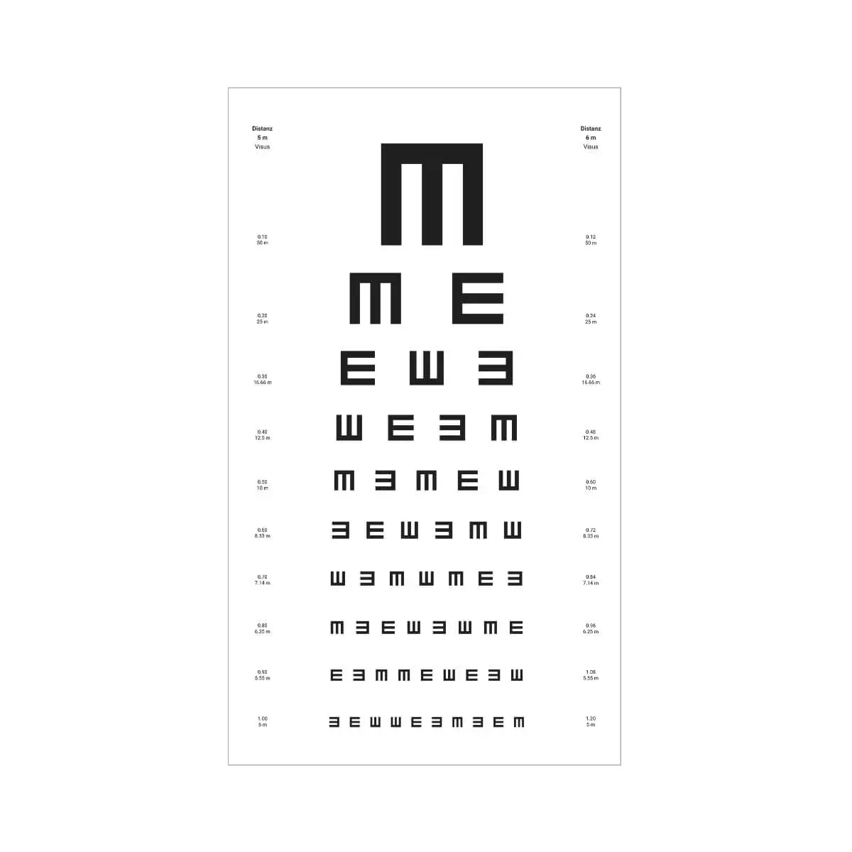  Eye Chart