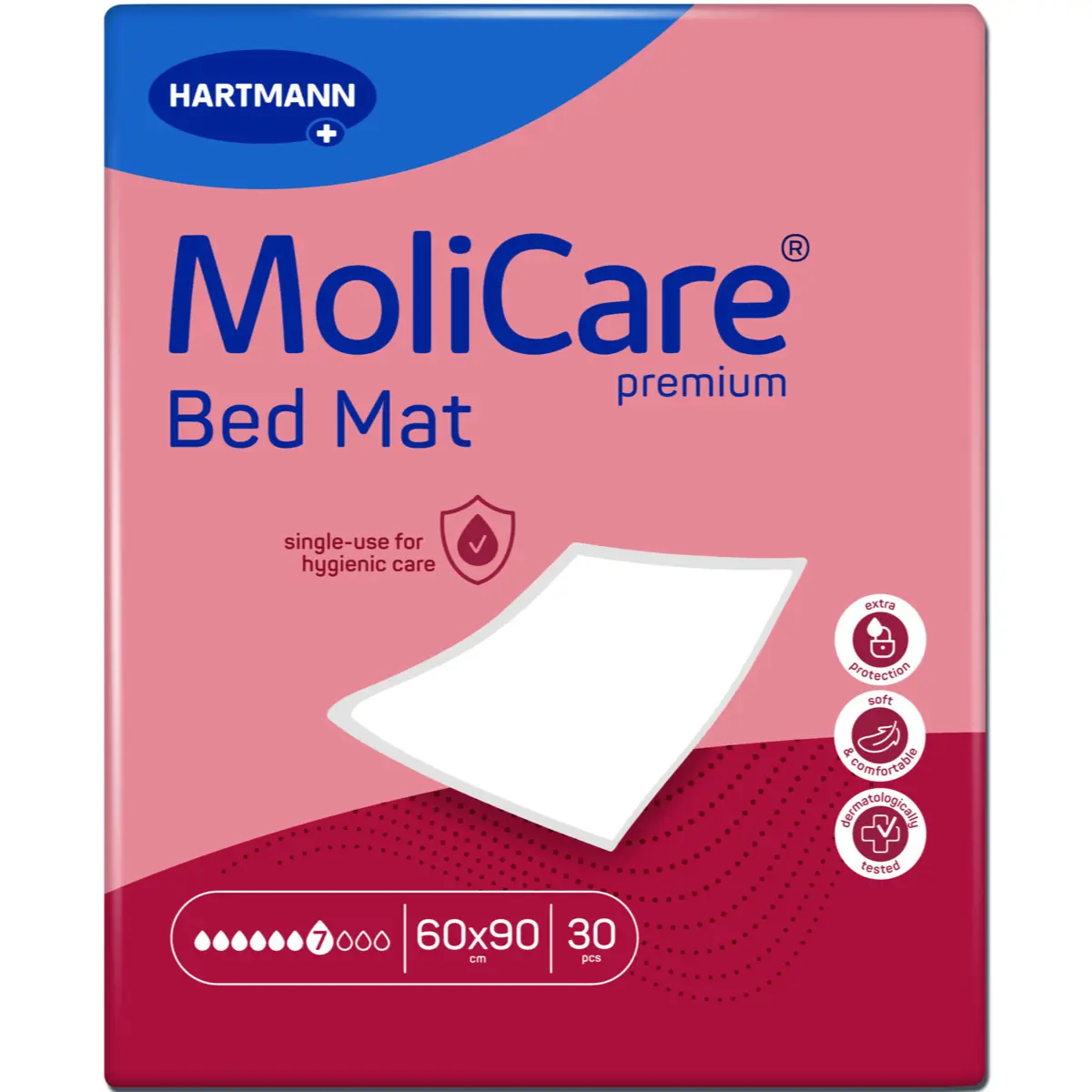MoliCare Premium Bed Mat bed protection pads, 7-drop absorbency MoliCare Premium Bed Mat bed protection pads, 7-drop absorbency