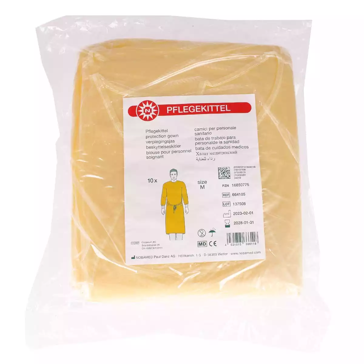  Single-use gown