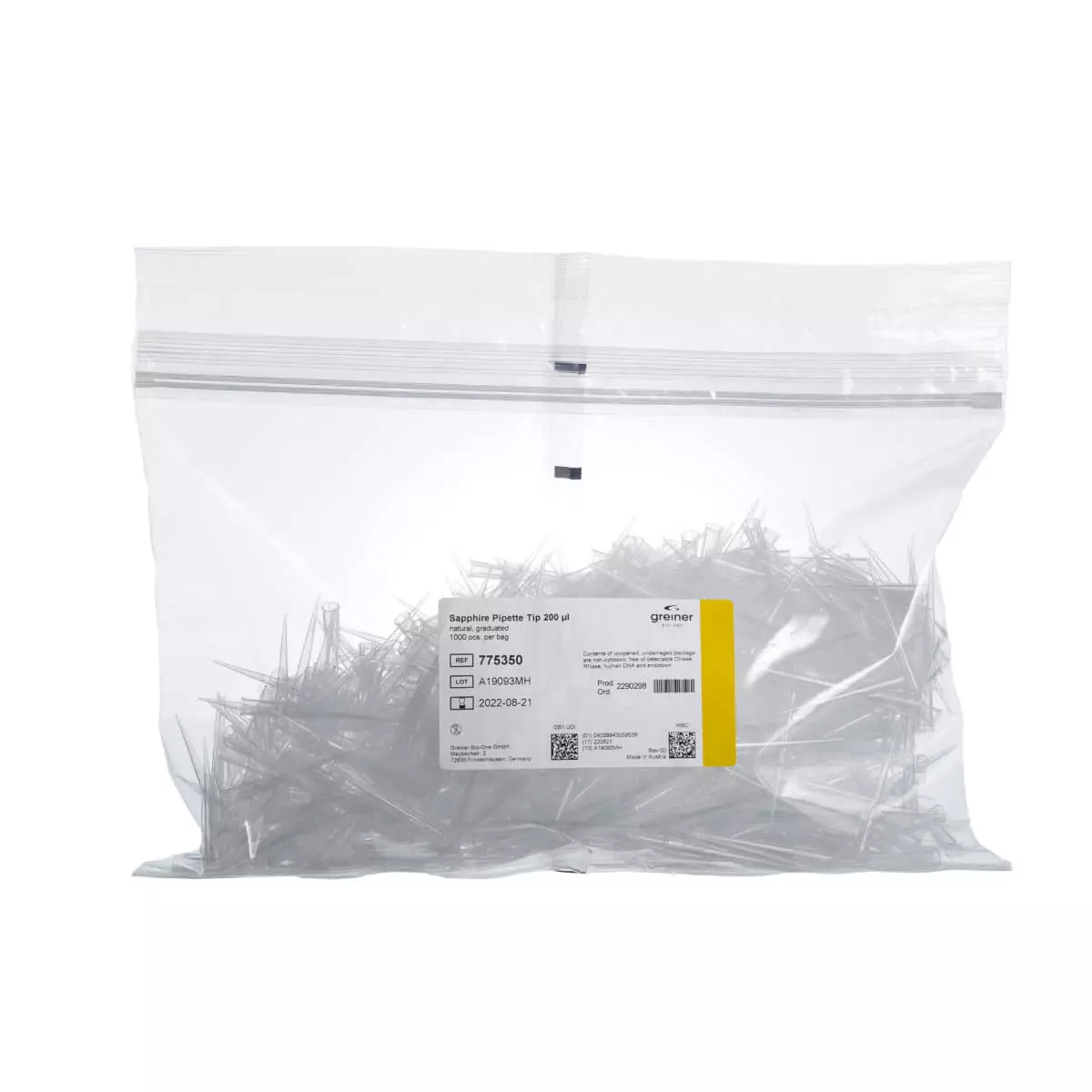  Sapphire pipette tips