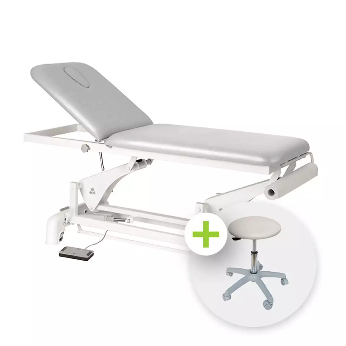  Height adjustable treatment table
