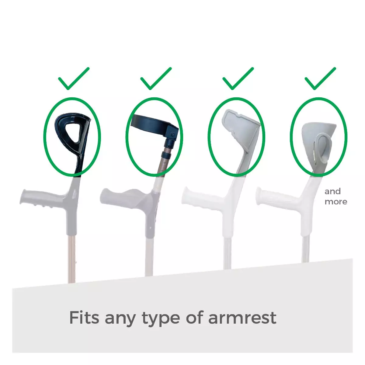  MyGelbow Gel Crutch Pad