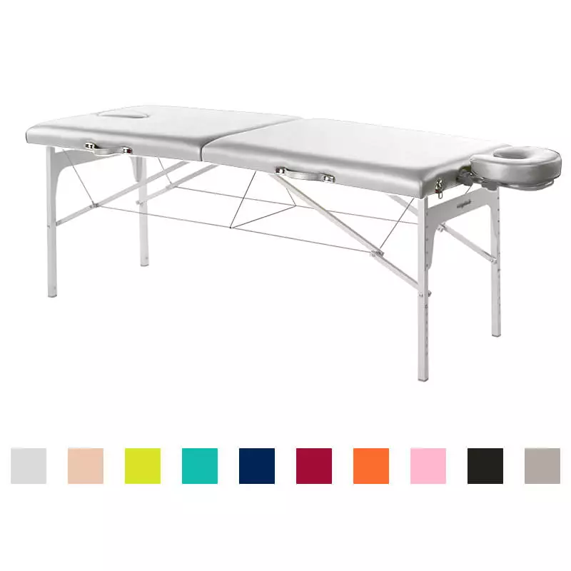  Height adjustable suitcase massage bench