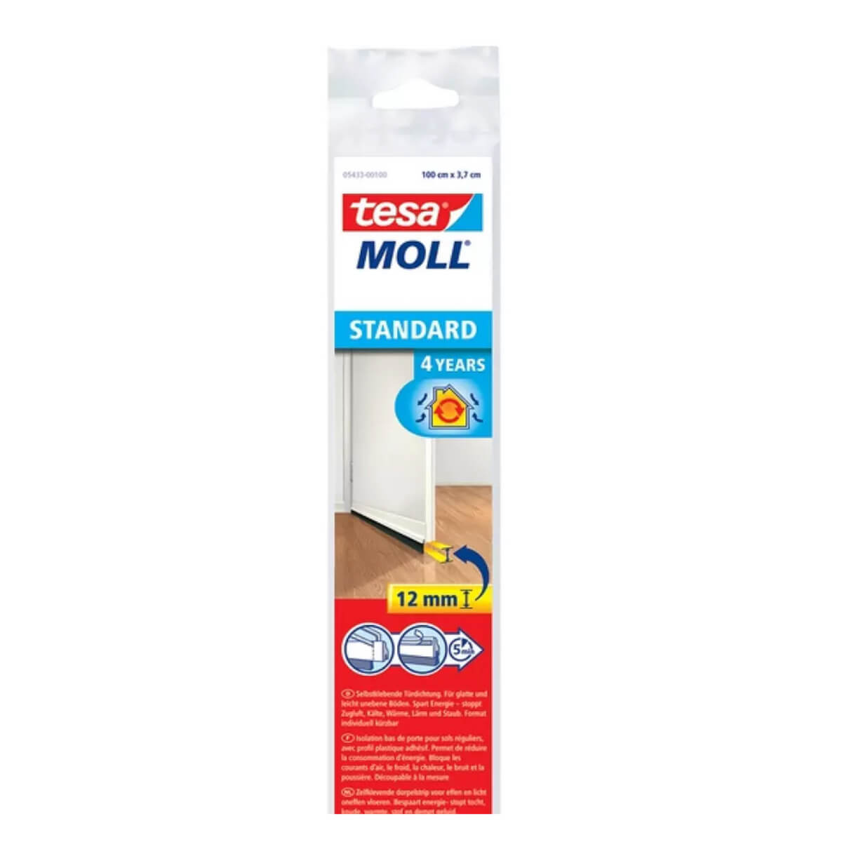 Nastro Sigillante Tesa Moll D-Profile Marrone: Autoadesivo, Resistente A UV E Ozono, Durata 8 Anni, Sigilla 3-7 Mm