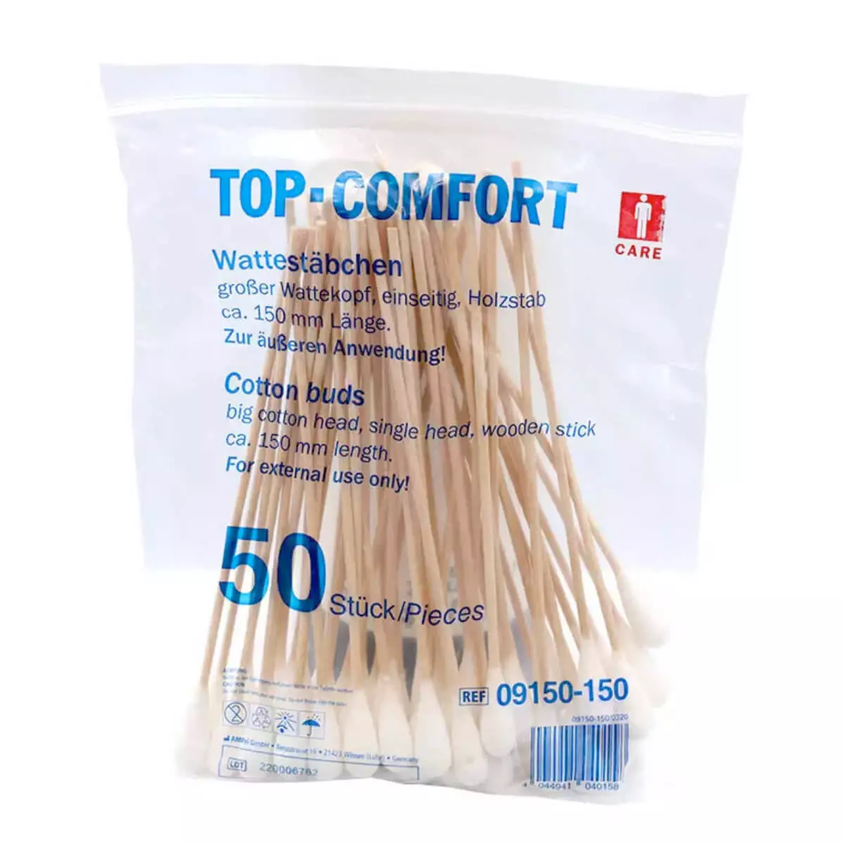  Top-Comfort wooden-stick cotton swab