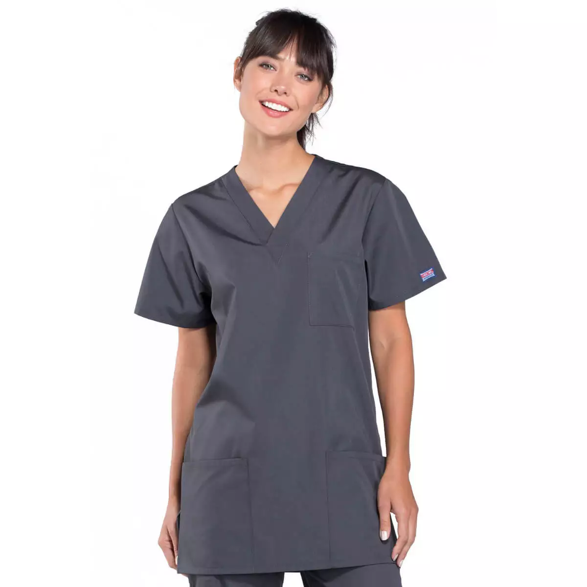  Workwear Originals unisex scrub top with 3 pockets