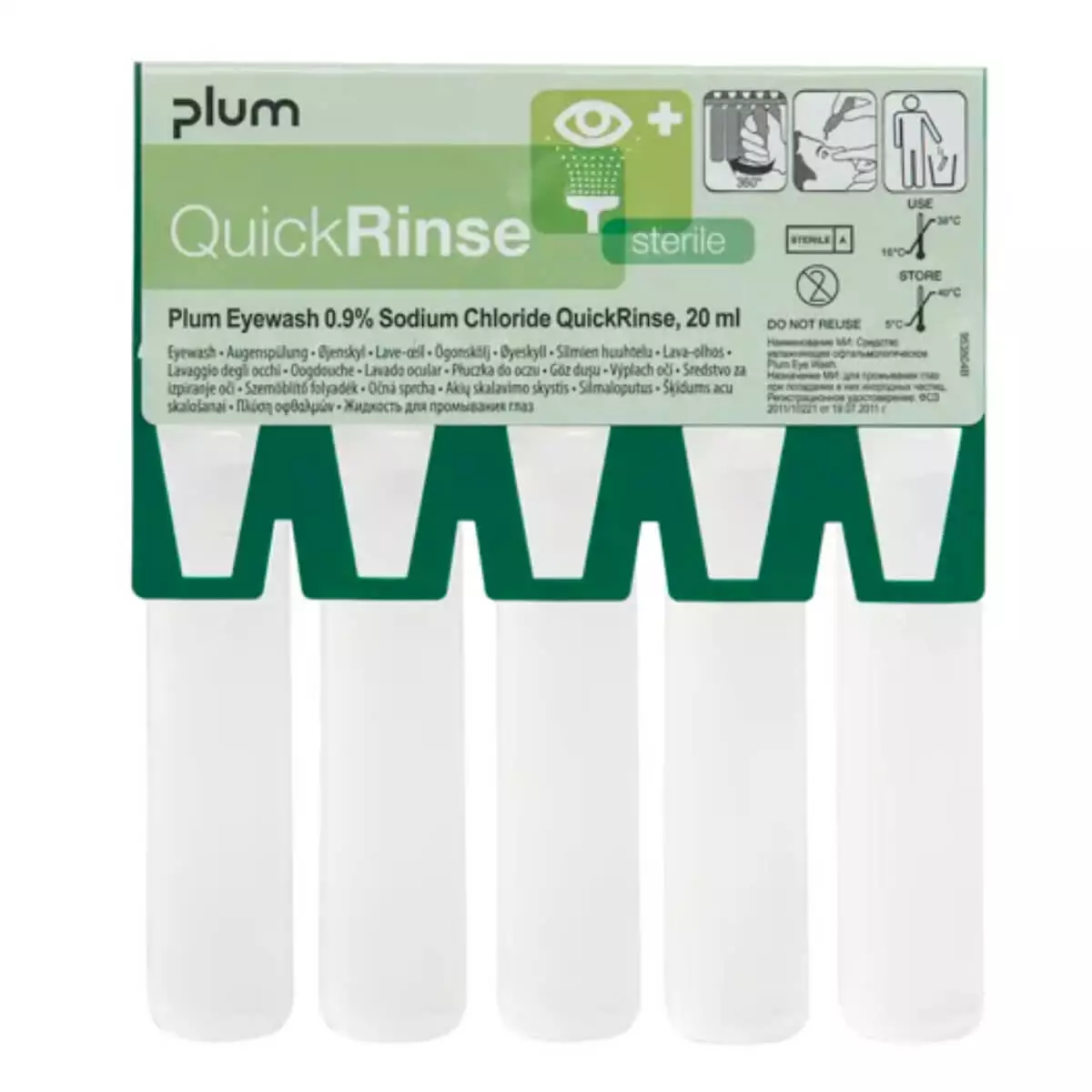  QuickRinse eye wash ampoules