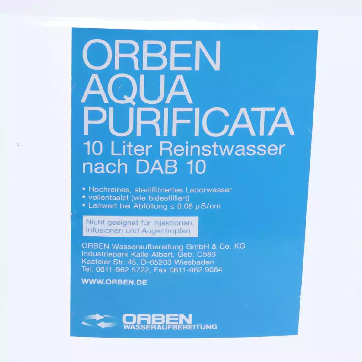  Laborwasser Purified Water