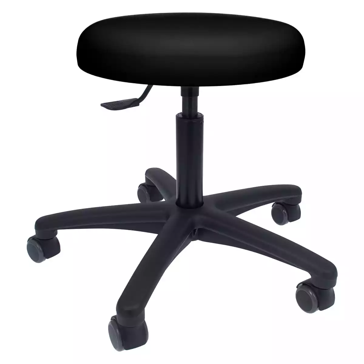 Swivel roll stool with plastic base