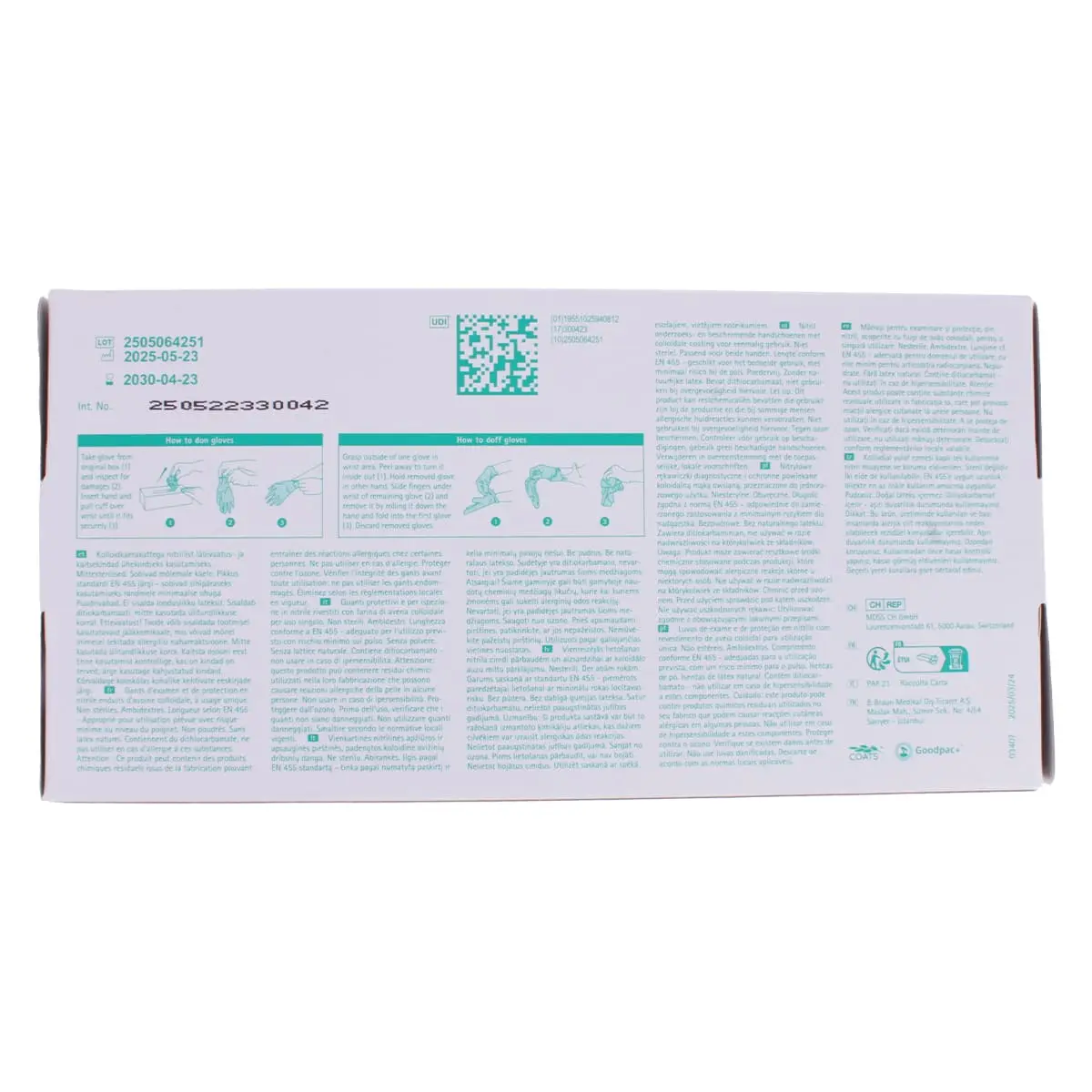 Vasco Coats light blue nitrile examination gloves Vasco Coats light blue nitrile examination gloves