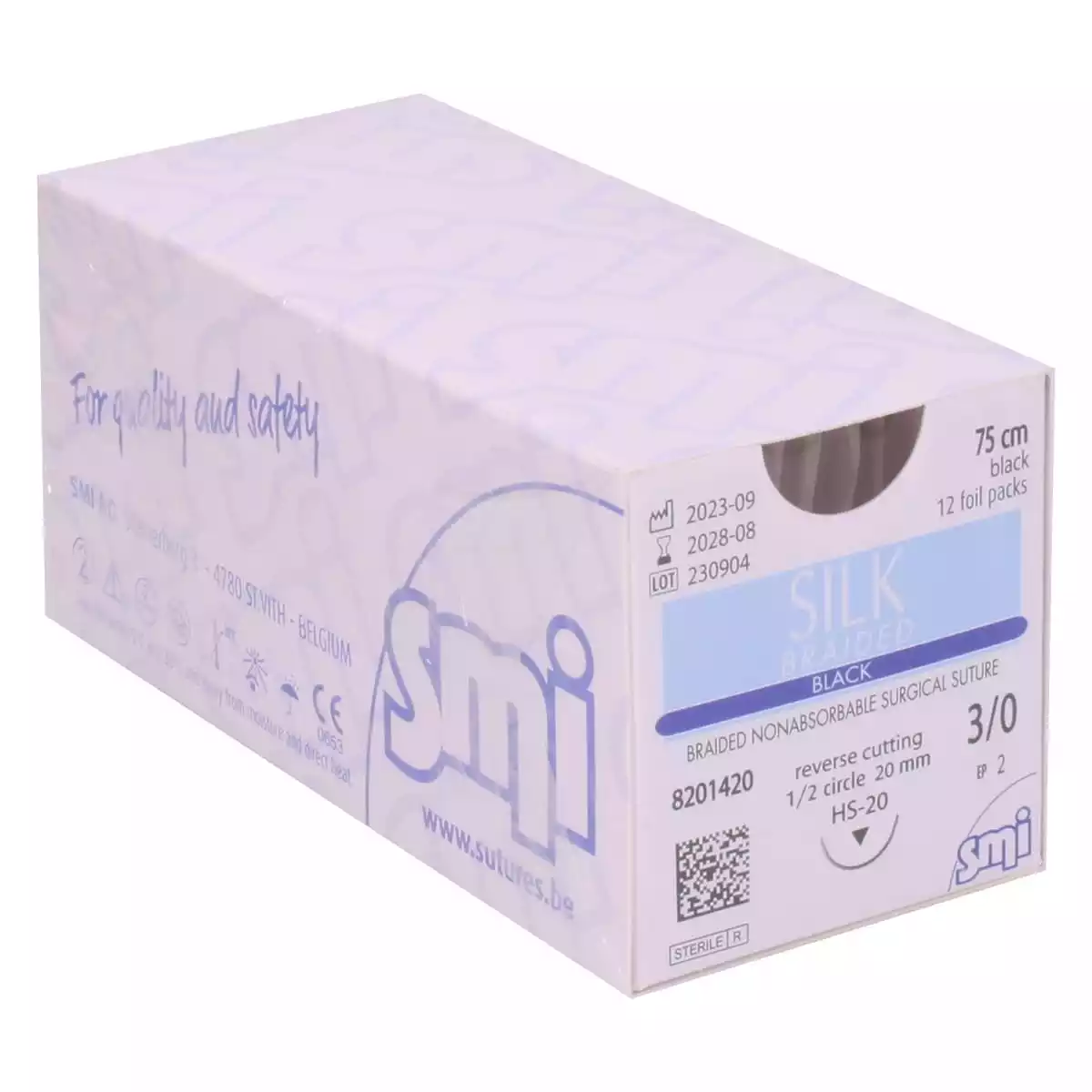  Silk Braided Black suture material