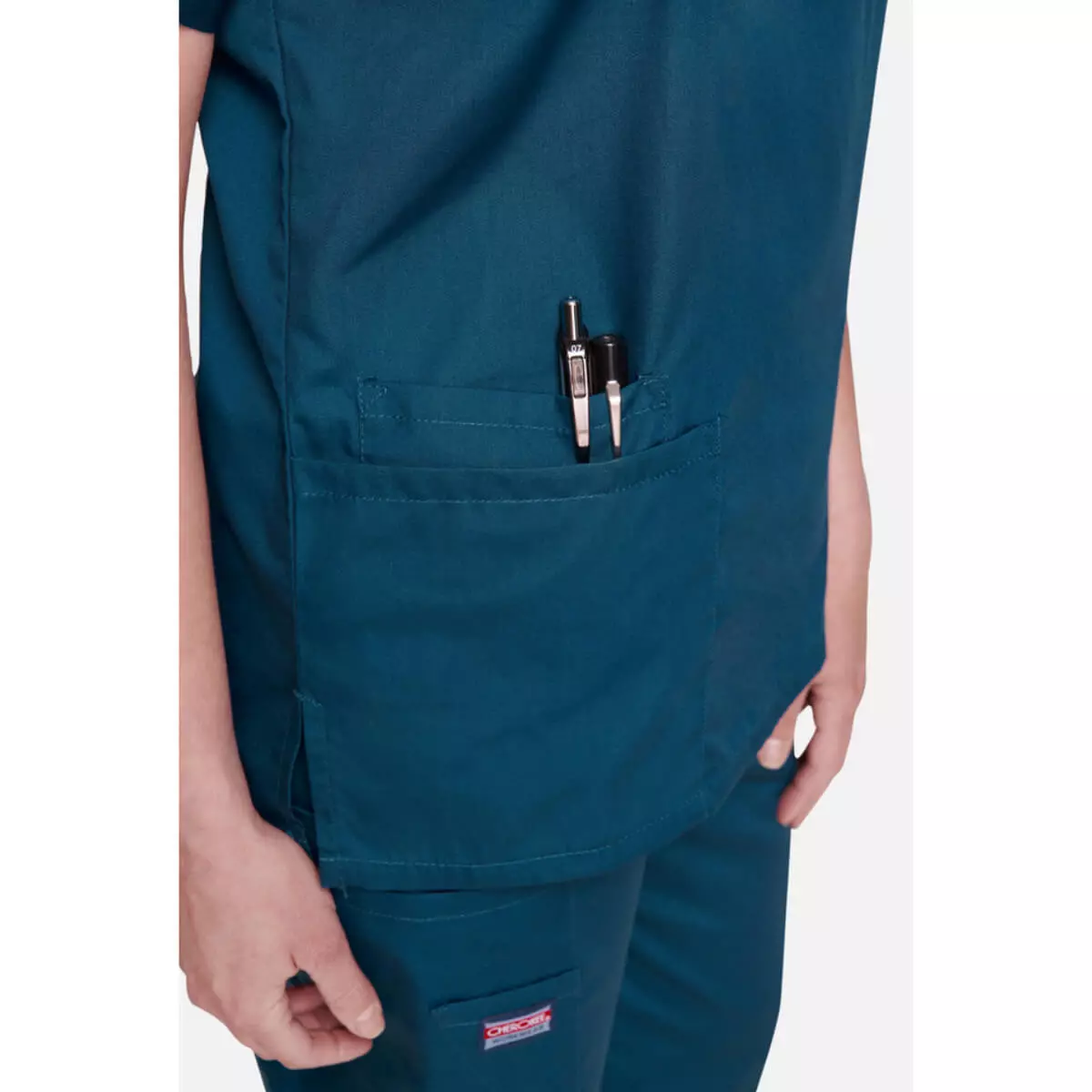  Workwear Originals women's scrub top with 2 pockets