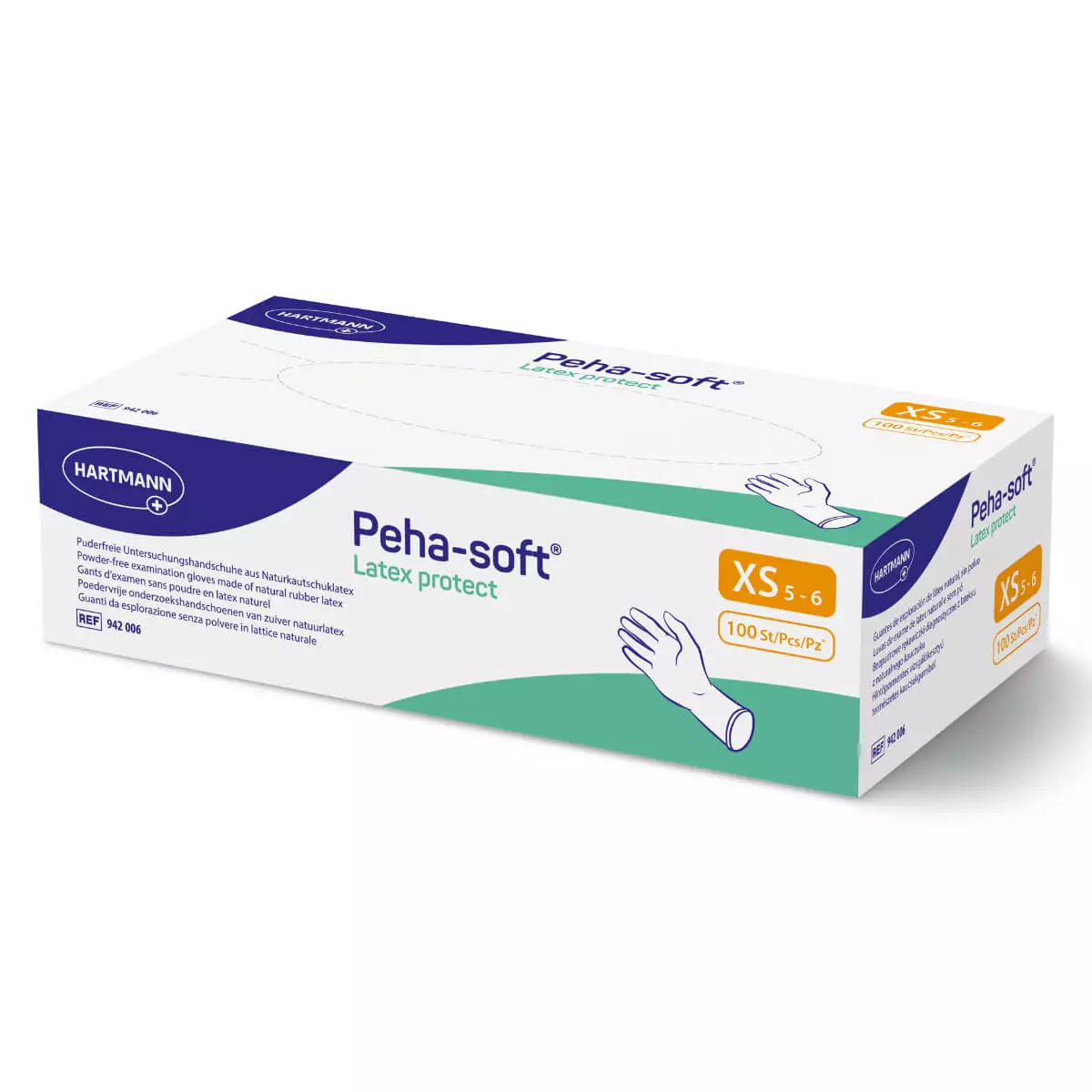  Peha-soft Latex protect examination gloves
